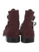 Givenchy Suede Studded Accents Combat Boots