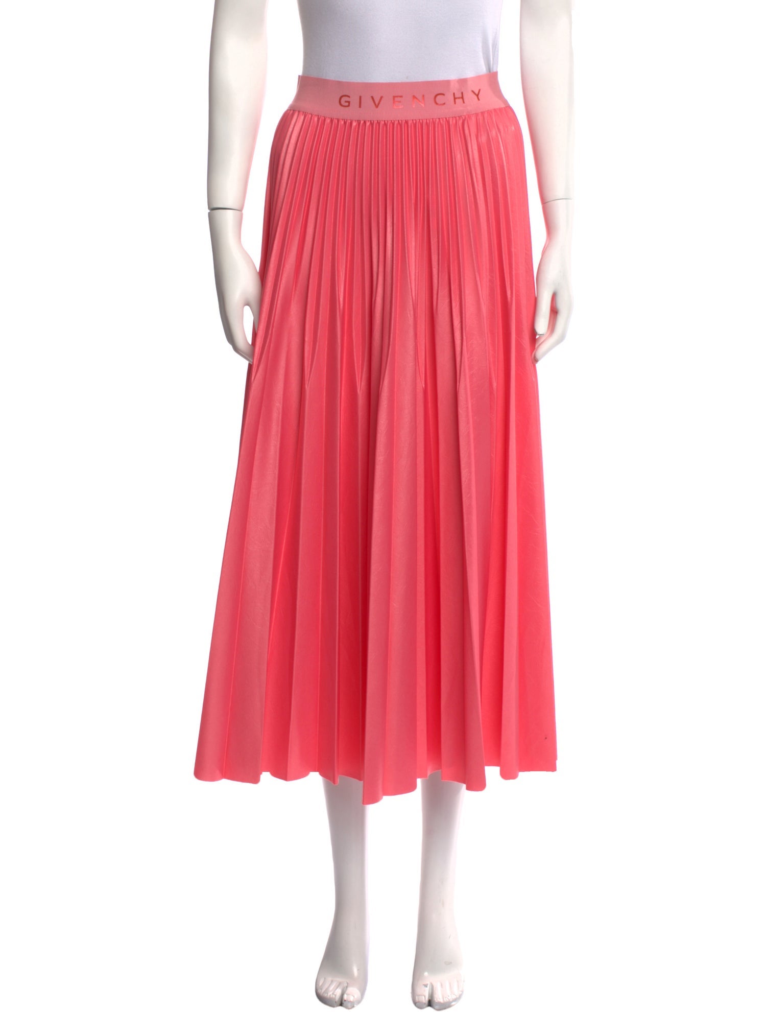 Givenchy Grosgrain Trim Midi Length Skirt