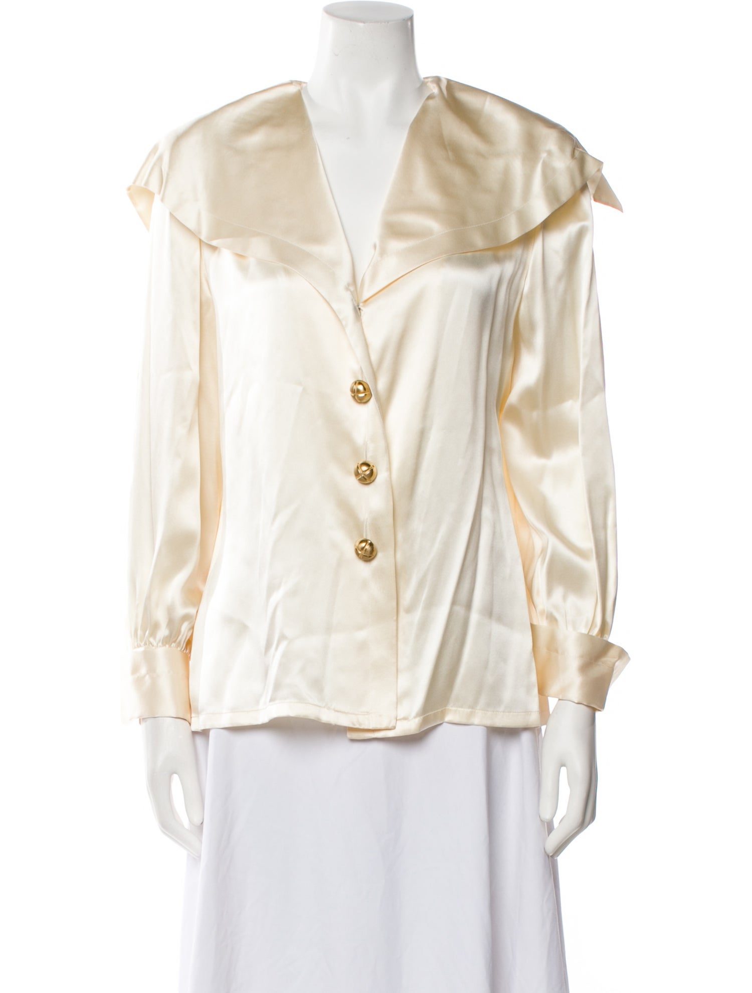 Givenchy Silk Long Sleeve Blouse