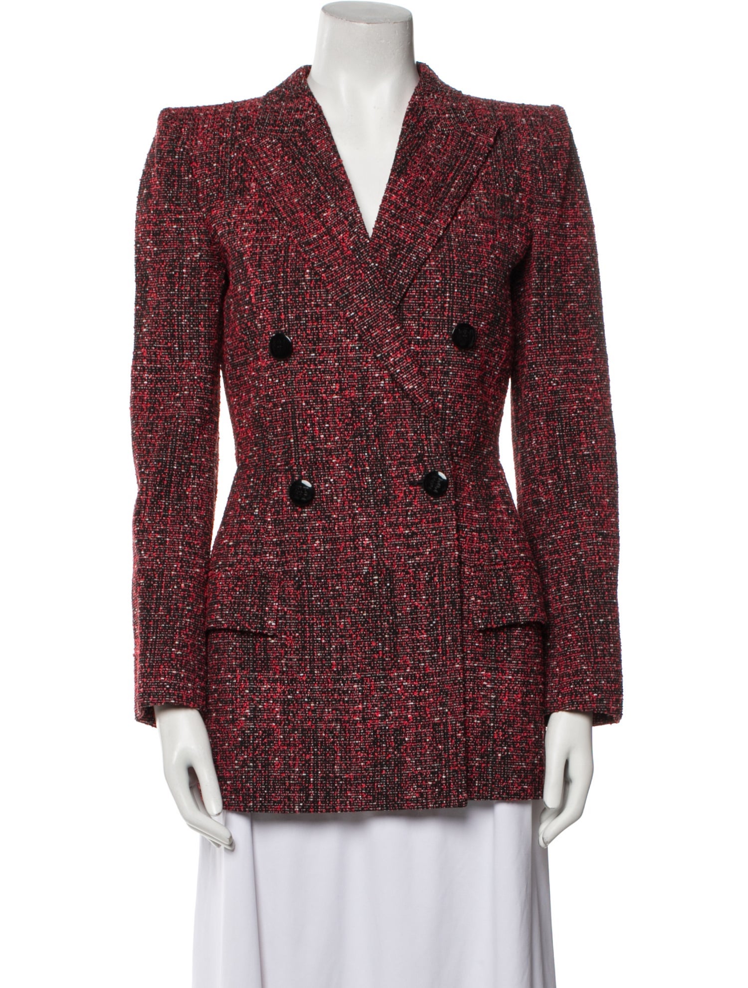 Givenchy Tweed Tweed Pattern Blazer