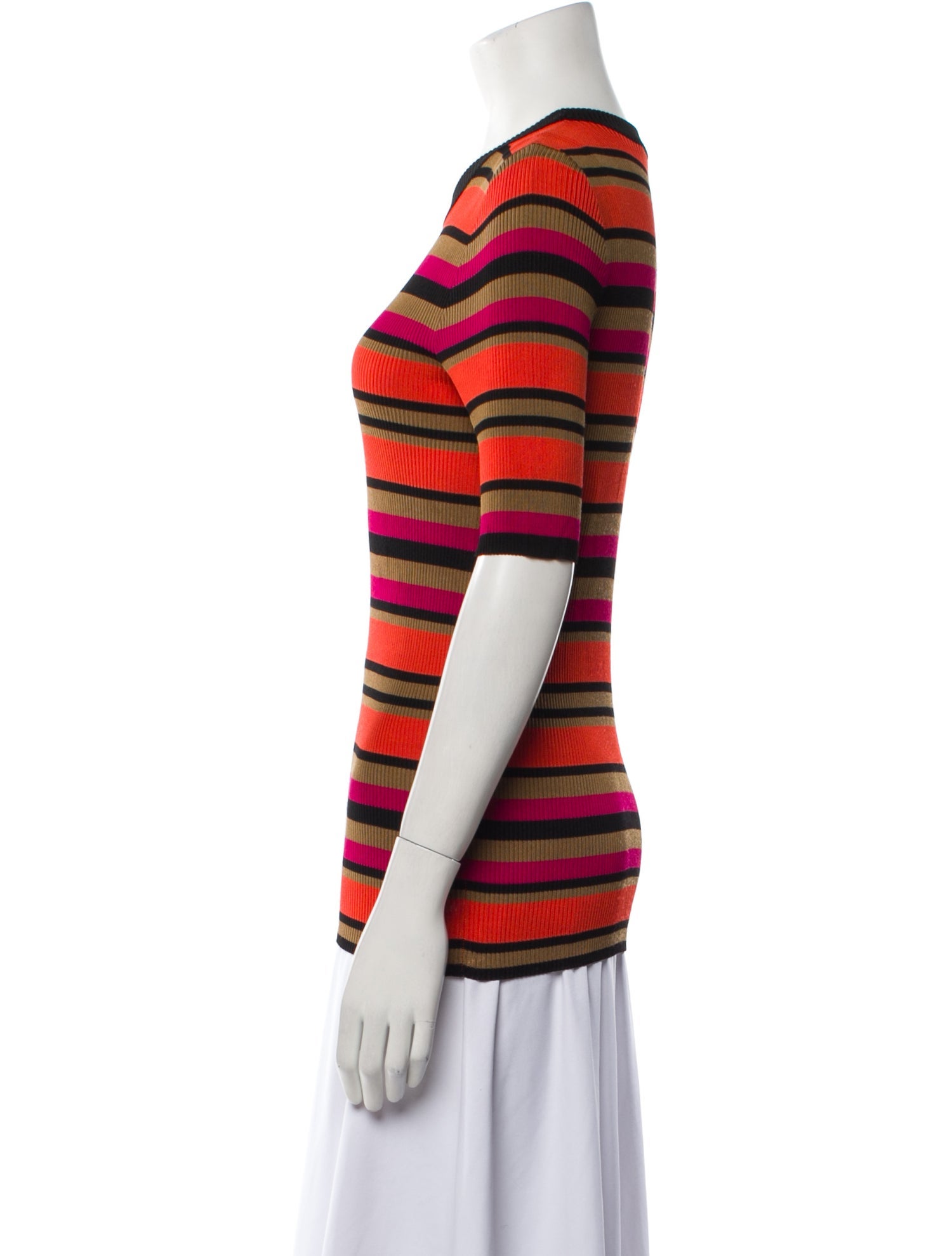 Givenchy Striped Crew Neck T-Shirt