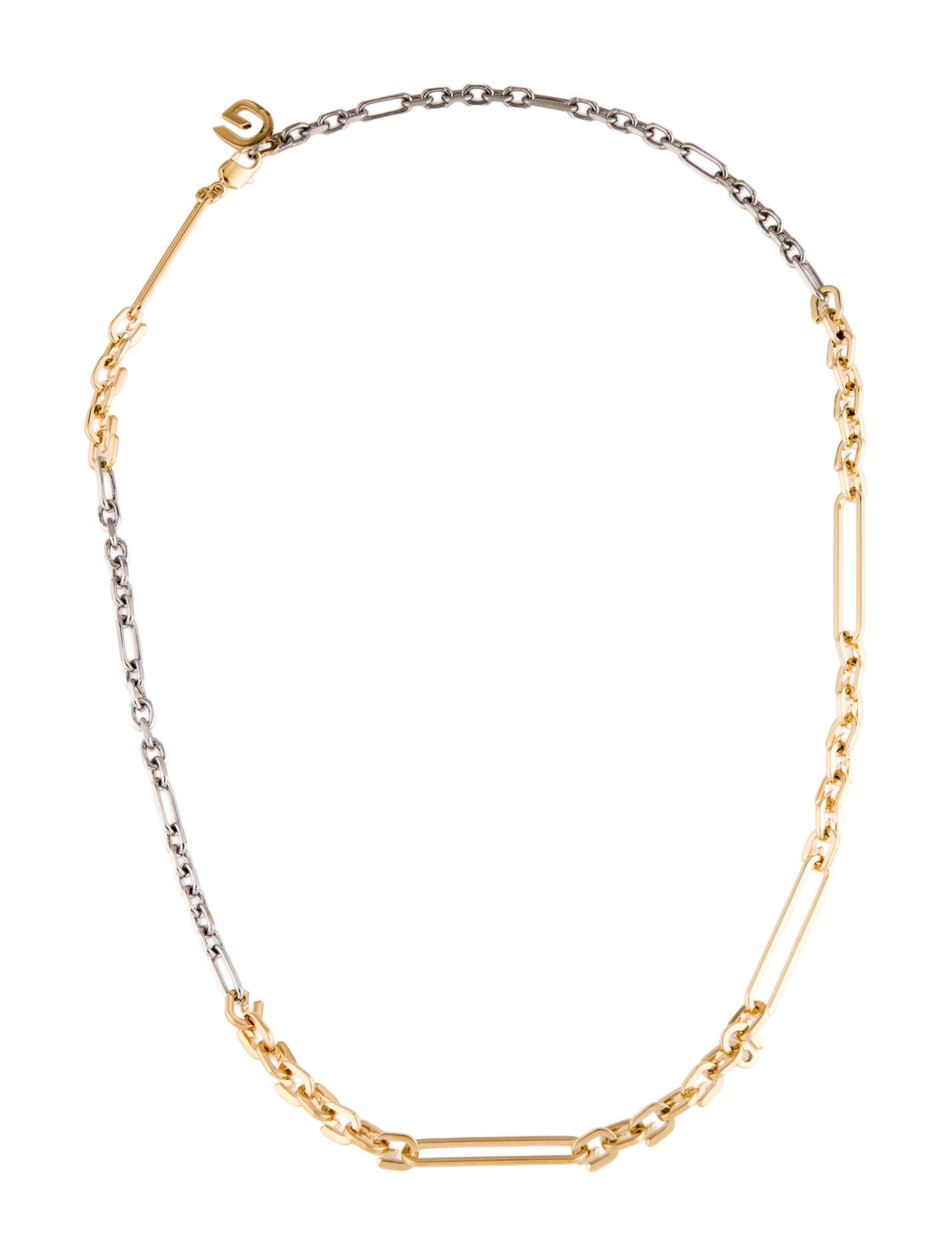 Givenchy G-Link Two Tone Chain Necklace