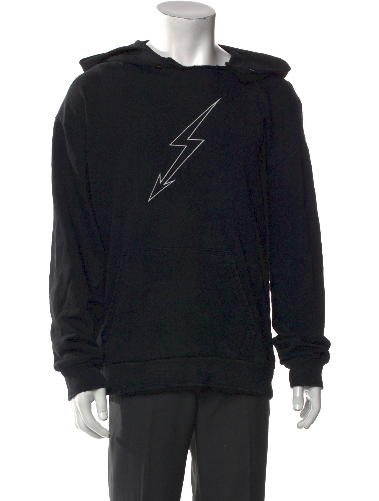 Givenchy Graphic Print Crew Neck Hoodie