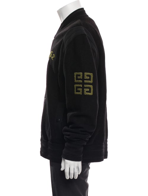 Givenchy Wool Graphic Print Varsity Jacket