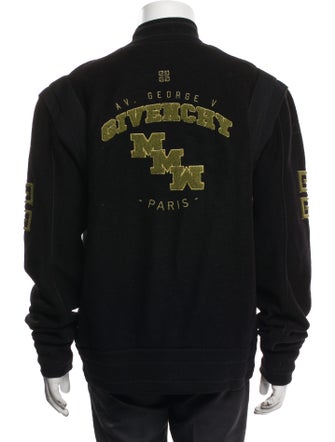 Givenchy Wool Graphic Print Varsity Jacket