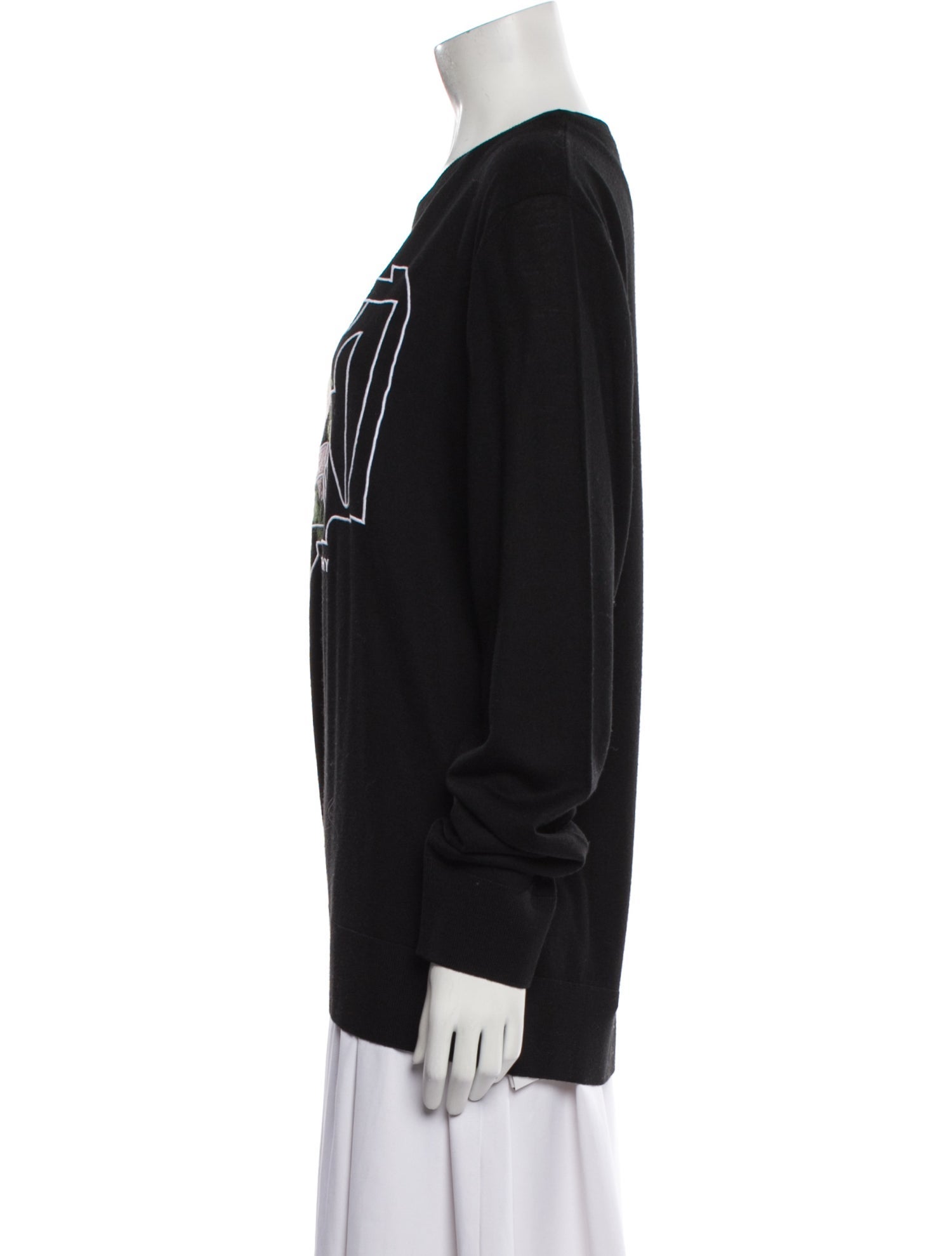 Givenchy Wool Graphic Print Sweater