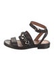 Givenchy Leather Chain-Link Accents Gladiator Sandals