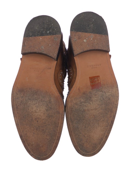 Givenchy Suede Studded Accents Combat Boots