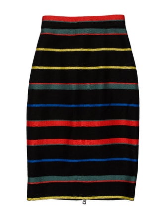 Givenchy Striped Knee-Length Skirt