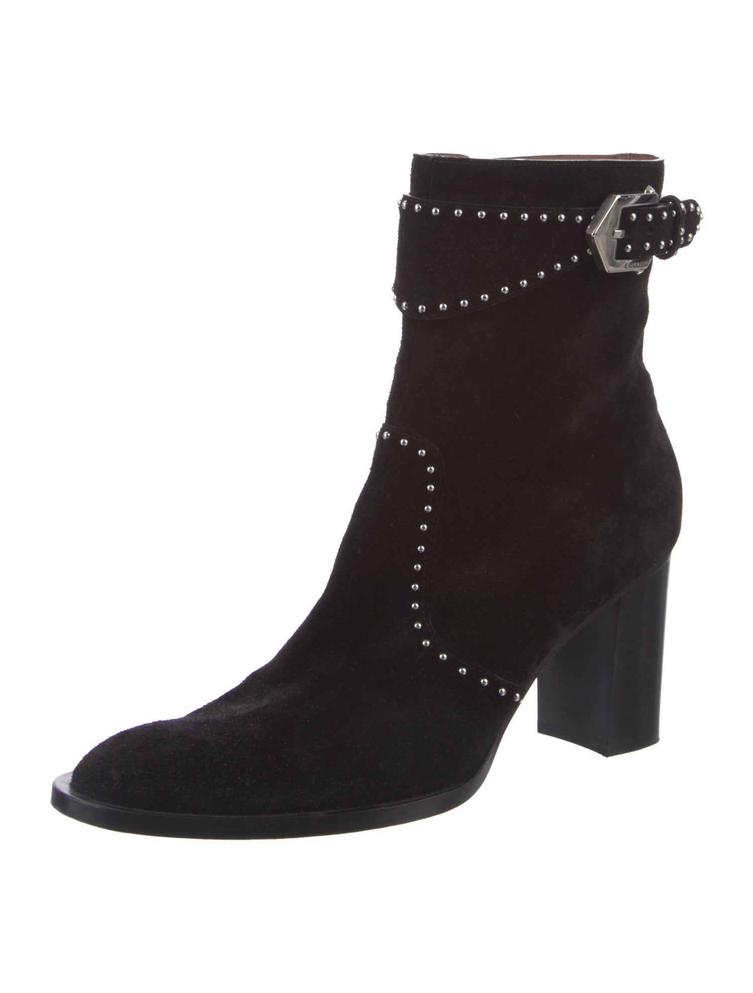 Givenchy Suede Studded Accents Boots