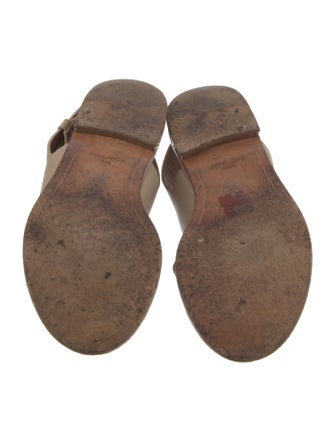 Givenchy Leather Chain-Link Accents Slides