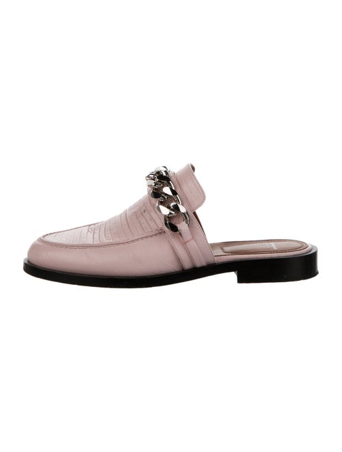 Givenchy Suede Chain-Link Accents Mules