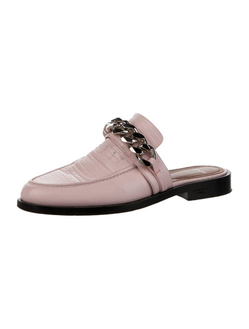 Givenchy Suede Chain-Link Accents Mules