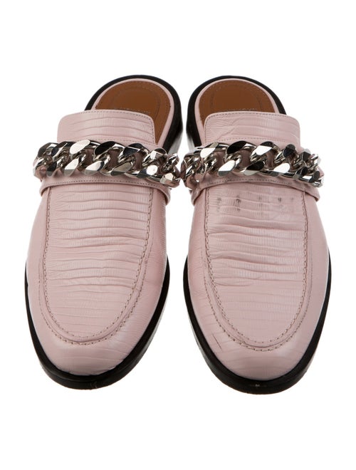 Givenchy Suede Chain-Link Accents Mules