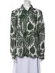 Givenchy Paisley Print Long Sleeve Button-Up Top