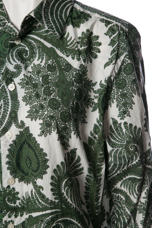 Givenchy Paisley Print Long Sleeve Button-Up Top