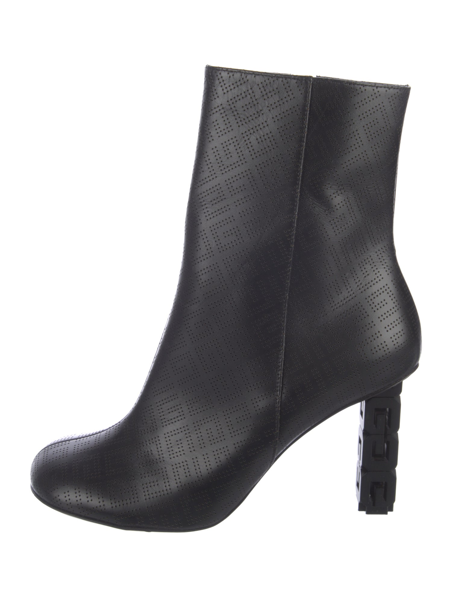 Givenchy Leather Lasercut Accents Boots