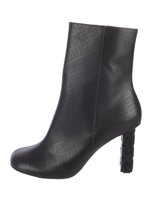 Givenchy Leather Lasercut Accents Boots