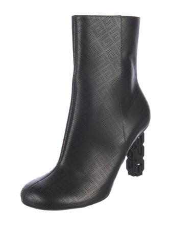Givenchy Leather Lasercut Accents Boots