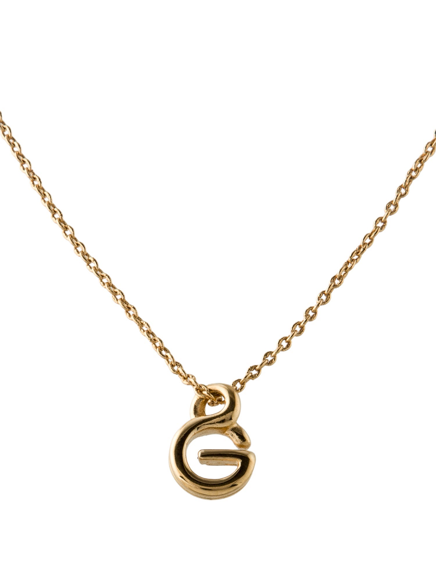 Givenchy Vintage 'G' Pendant Necklace