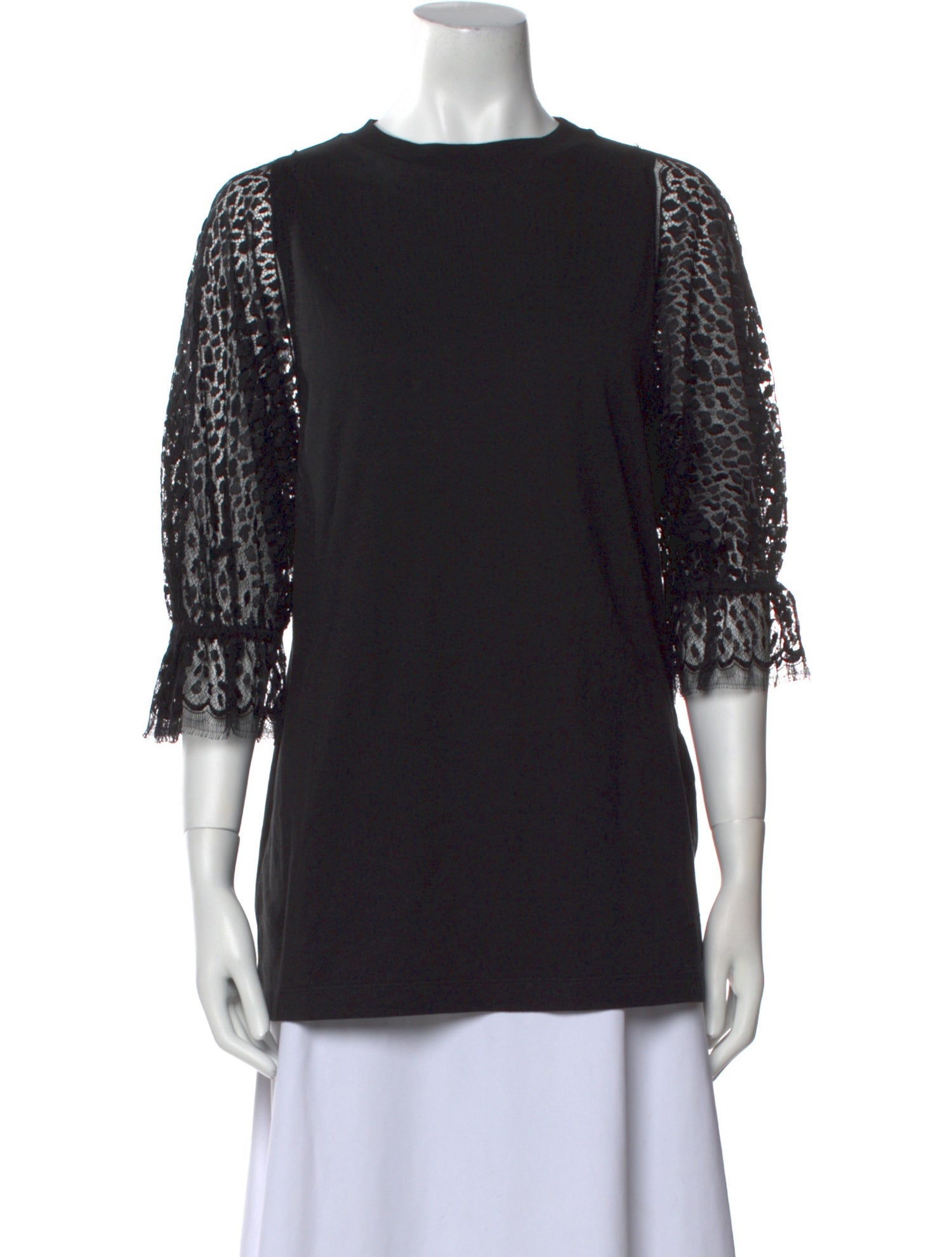 Givenchy Crew Neck Three-Quarter Sleeve Tunic