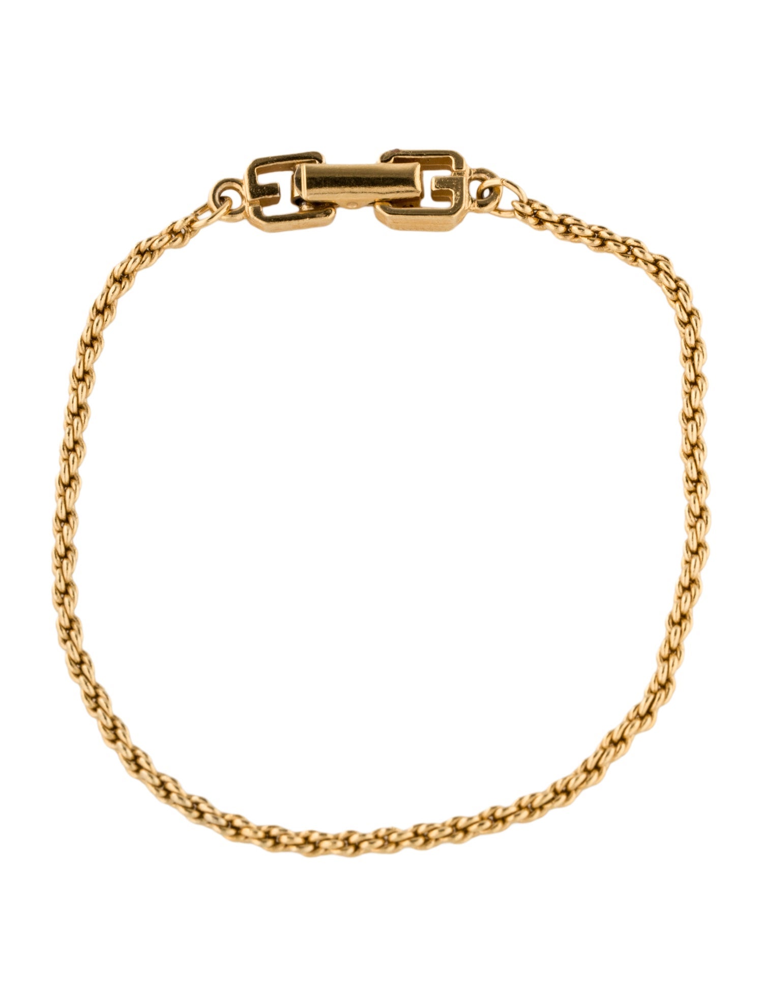 Givenchy Vintage Rope Chain Link Bracelet
