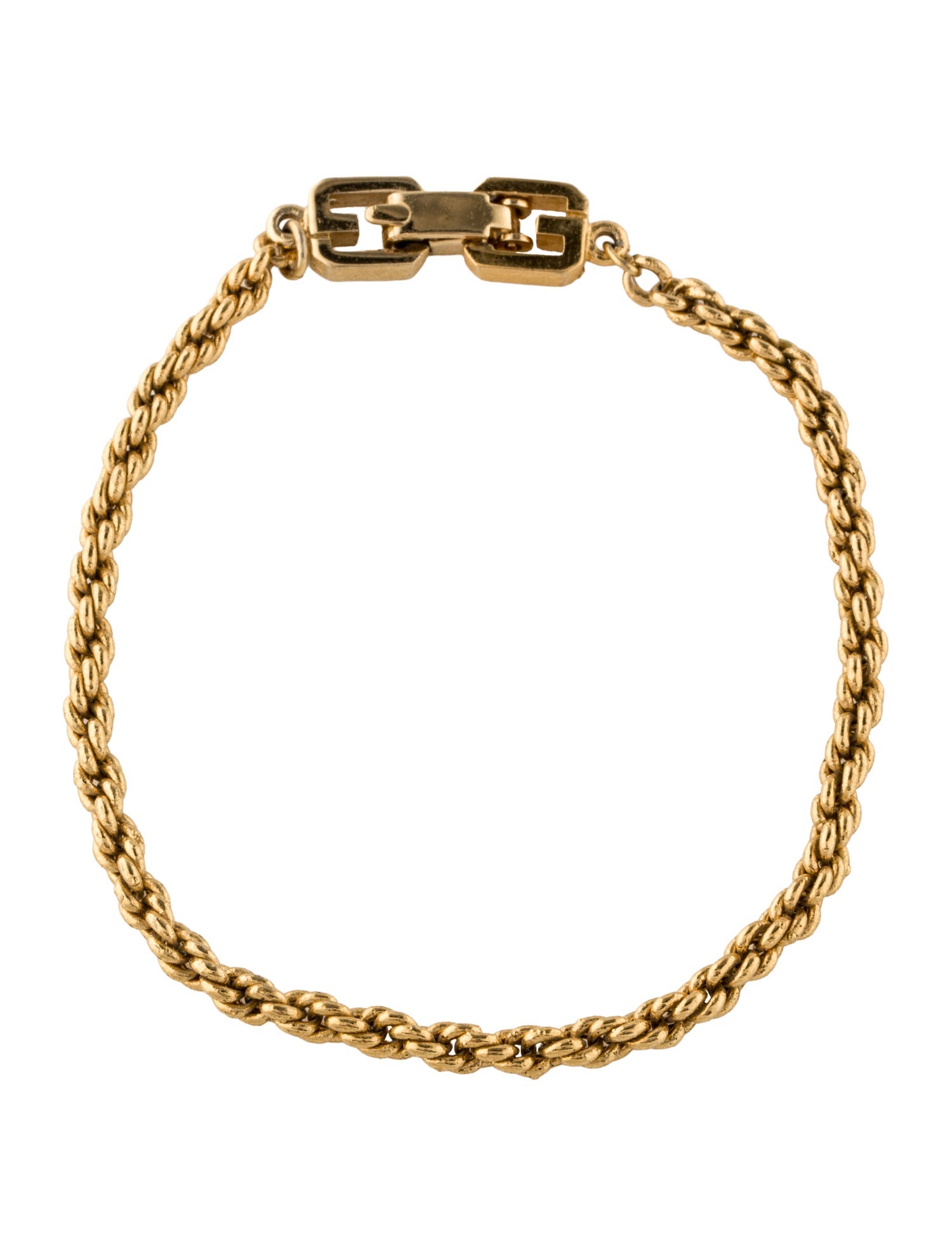 Givenchy Vintage Rope Chain Link Bracelet
