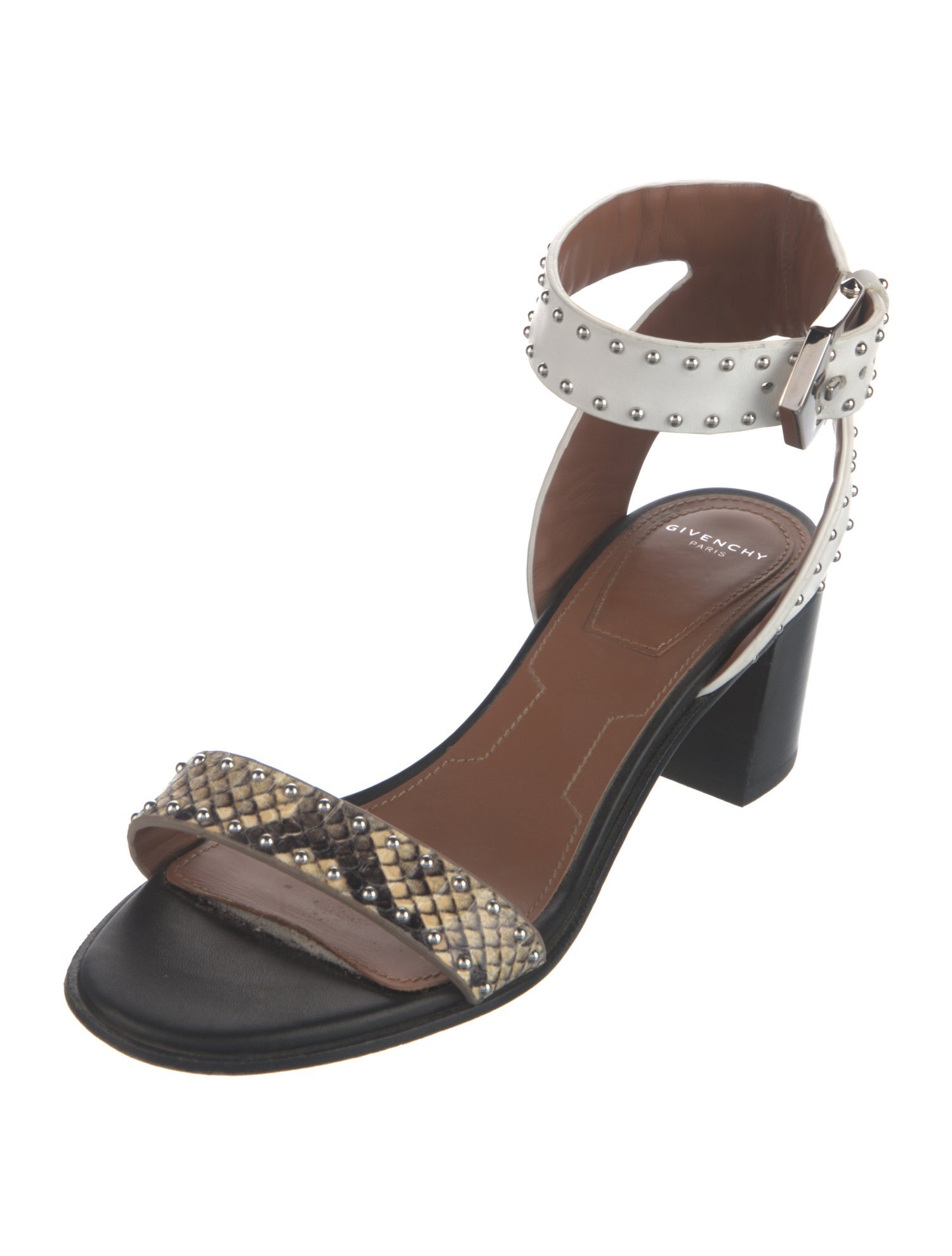 Givenchy Leather Studded Accents Sandals