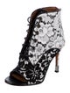 Givenchy Lace Lace Pattern Lace-Up Boots