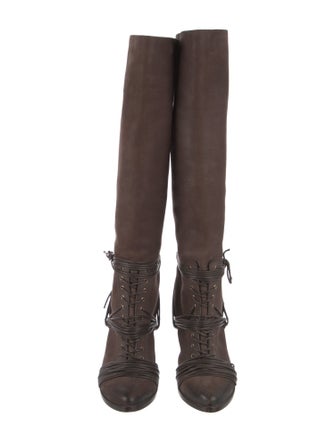 Givenchy Leather Lace-Up Boots