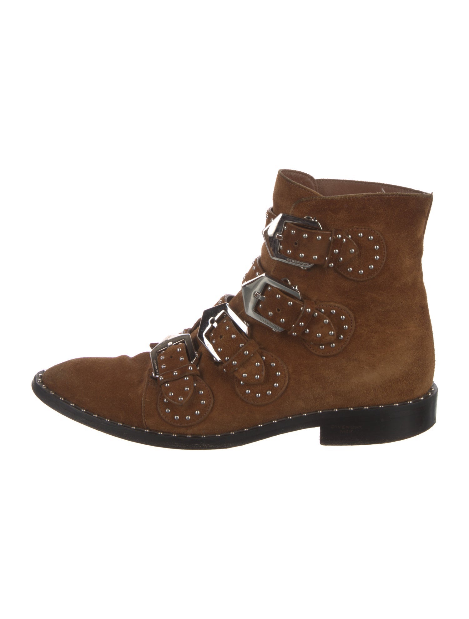 Givenchy Suede Studded Accents Boots