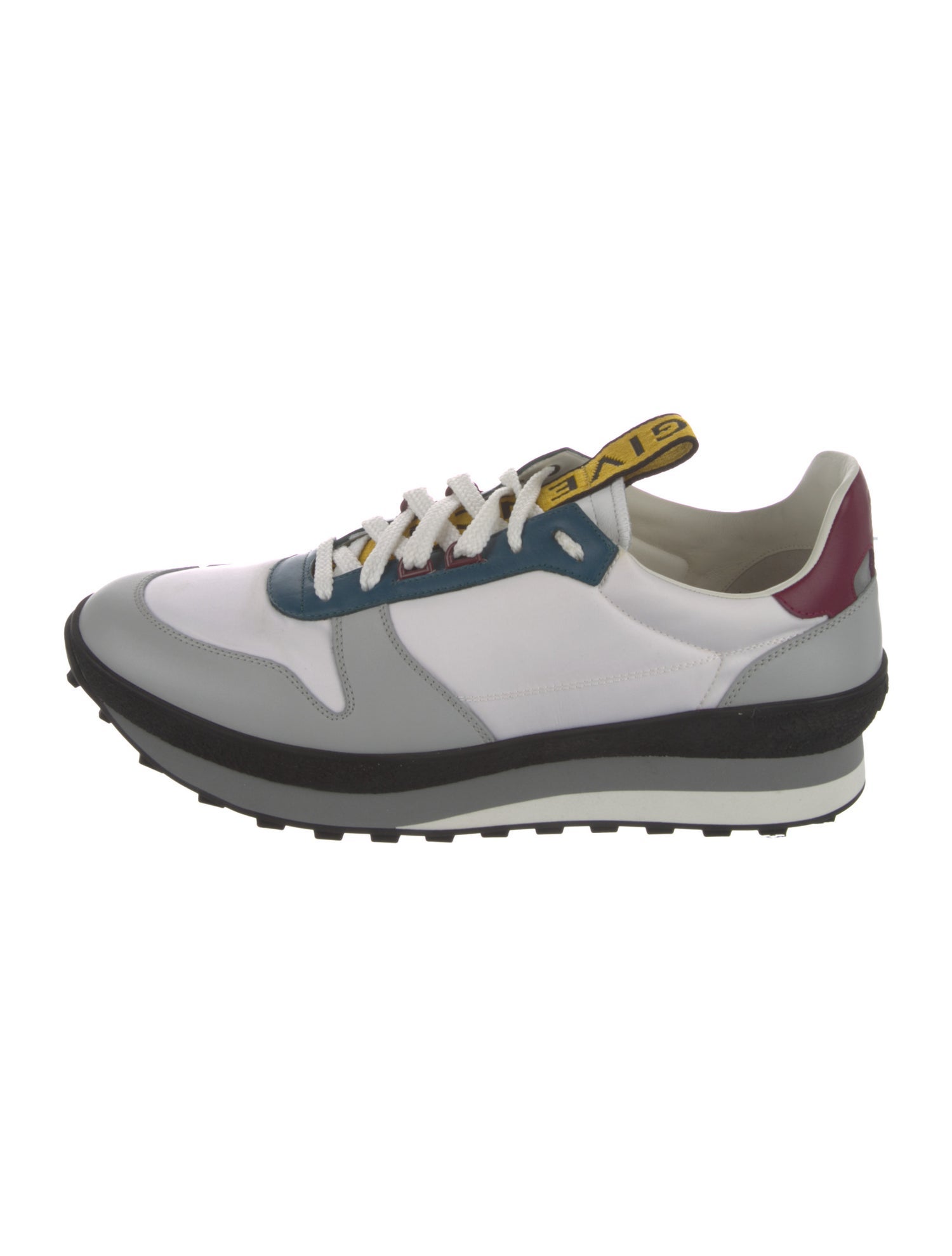 Givenchy Colorblock Pattern Mesh Accents Sneakers