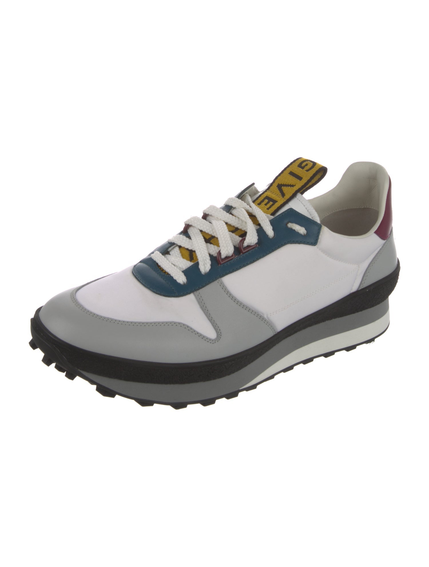 Givenchy Colorblock Pattern Mesh Accents Sneakers