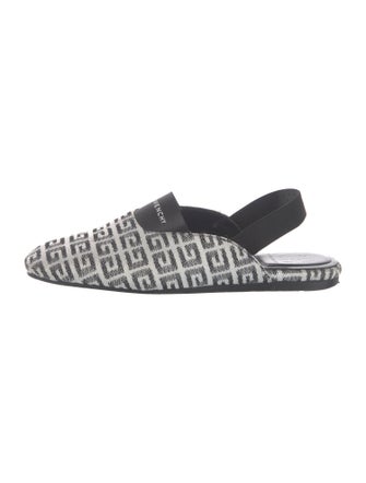 Givenchy Canvas Printed Slingback Flats