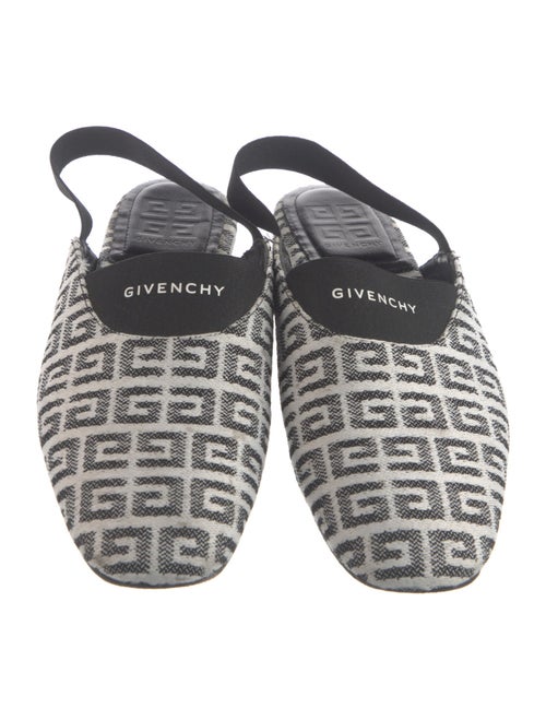 Givenchy Canvas Printed Slingback Flats