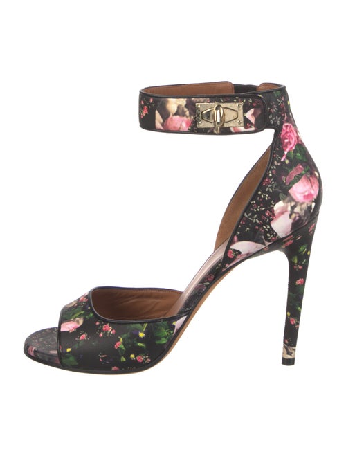 Givenchy Leather Floral Print Sandals