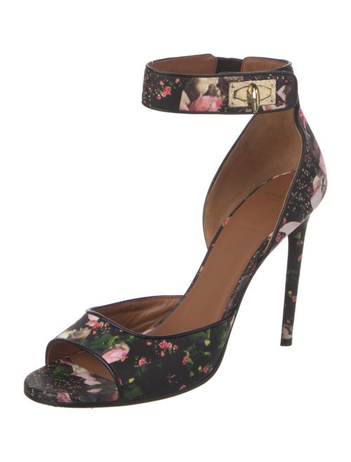 Givenchy Leather Floral Print Sandals