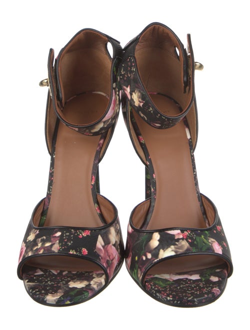 Givenchy Leather Floral Print Sandals