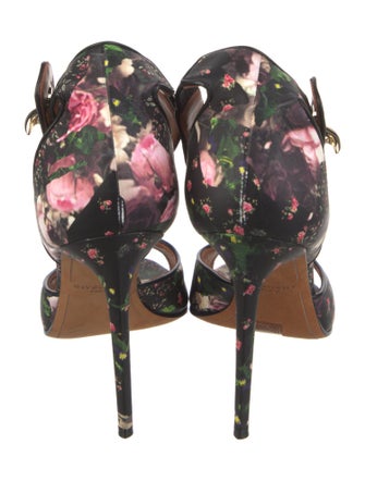 Givenchy Leather Floral Print Sandals