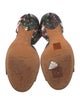 Givenchy Leather Floral Print Sandals