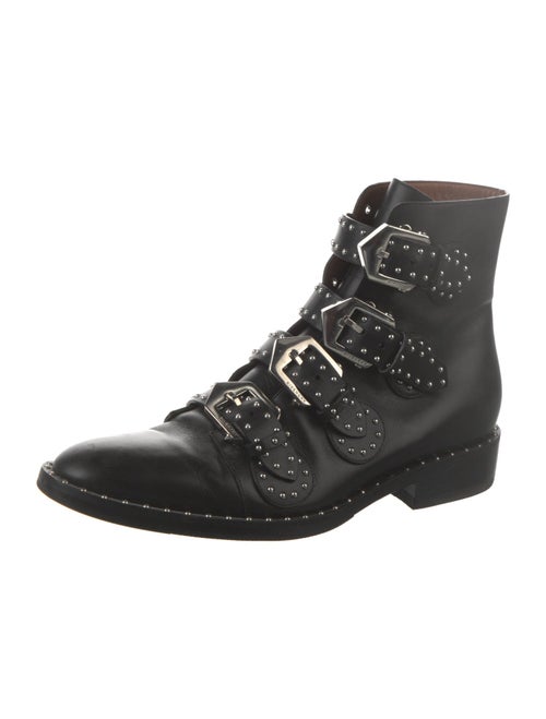 Givenchy Leather Studded Accents Combat Boots