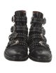 Givenchy Leather Studded Accents Combat Boots