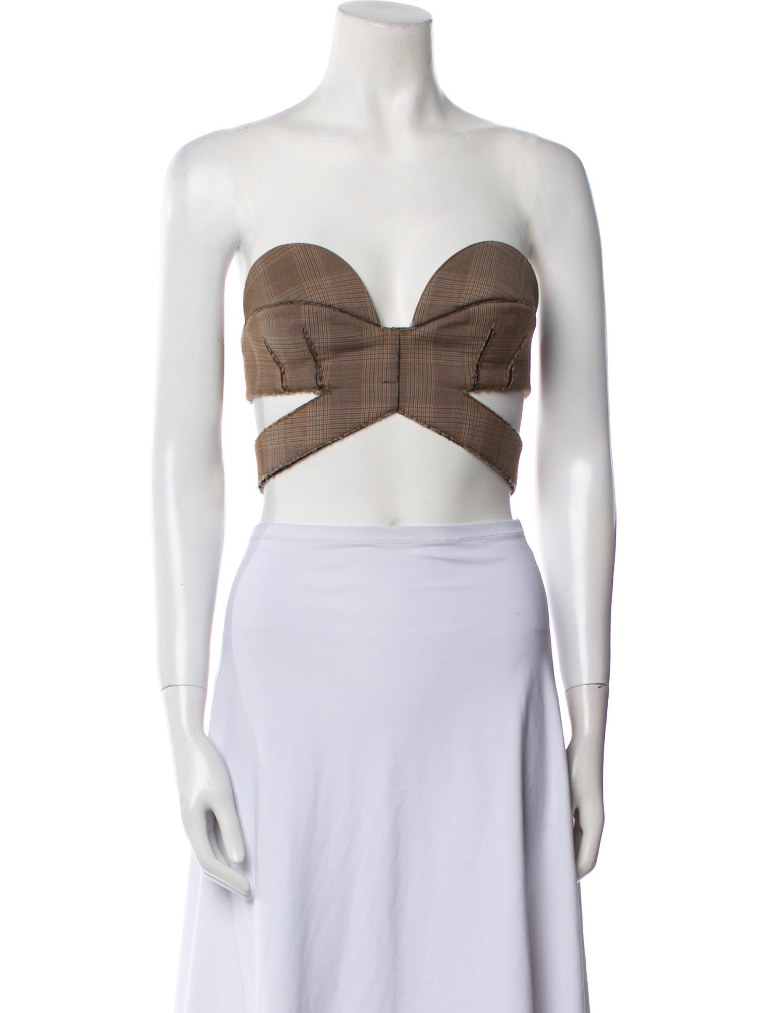 Givenchy Strapless Crop Top