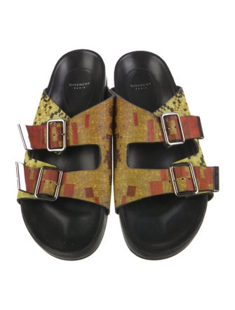 Givenchy Leather Printed Slides