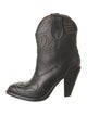 Givenchy Leather Embroidered Accent Western Boots