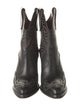 Givenchy Leather Embroidered Accent Western Boots