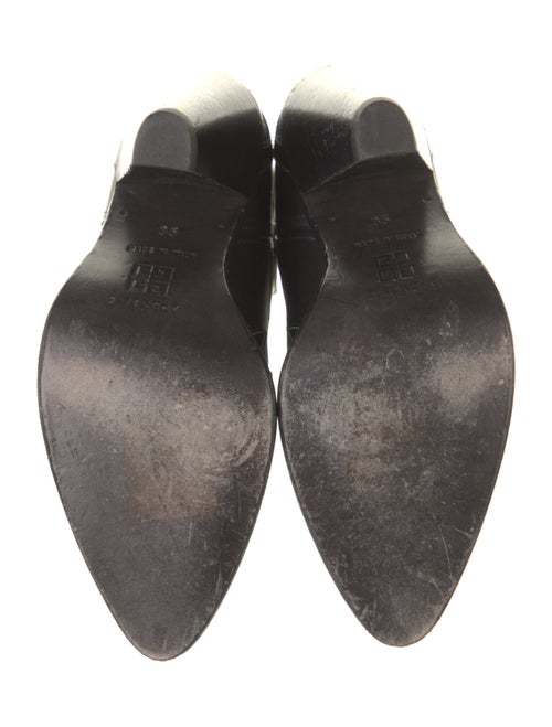 Givenchy Leather Embroidered Accent Western Boots