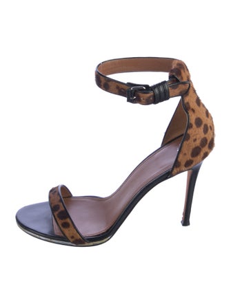 Givenchy Ponyhair Printed Sandals