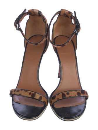 Givenchy Ponyhair Printed Sandals