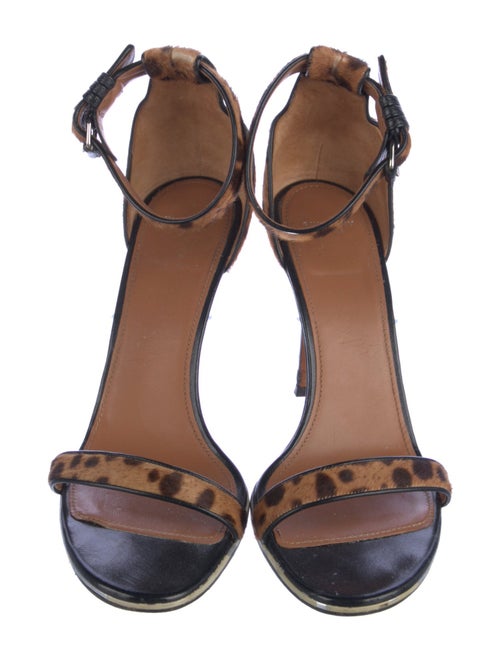 Givenchy Ponyhair Printed Sandals